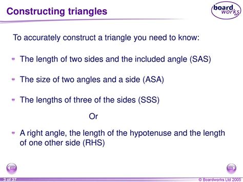 S9.1 Constructing triangles - ppt download