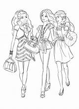 Barbie And Friends Coloring Pages  Mejikuhibiniu Coloring Page sketch template