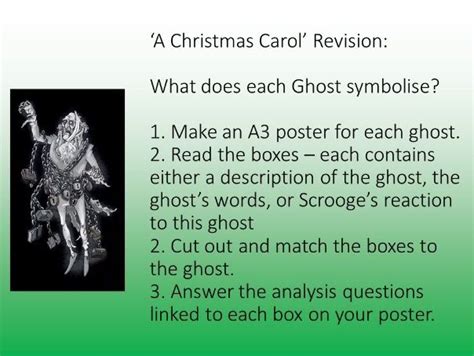 'A Christmas Carol' Revision Lesson - Ghosts and Symbolism | Teaching Resources