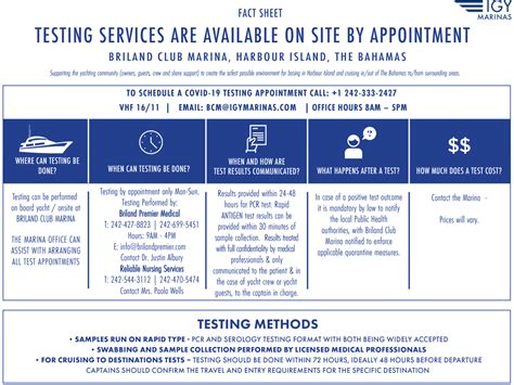 The Bahamas-Covid-19-Fact-Sheet-Onsite-Marina-Testing-and-Entry-Information | IGY Marinas