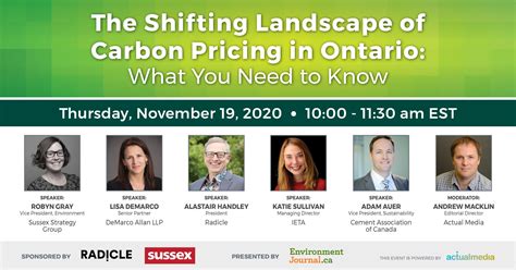 Actual Media Presenting Discussion on Carbon Pricing in Ontario - Actual Media