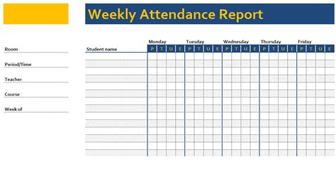 Attendance Chart Template