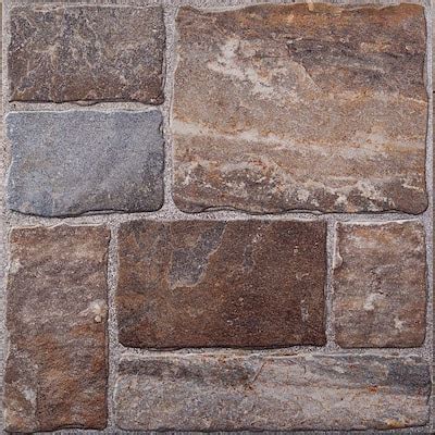 Cobblestone II 20 in. x 20 in. Ceramic Floor Tile-9658 - The Home Depot