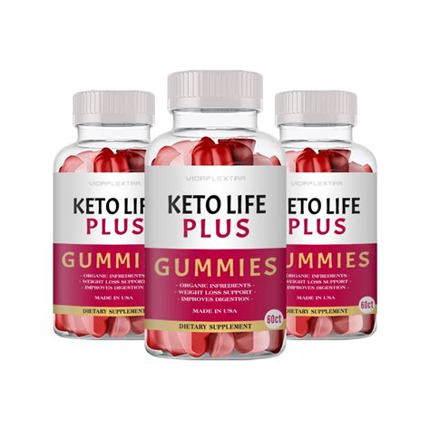 (3 Pack) Keto Life Plus Gummies - Keto Life Plus Digestion Support ...