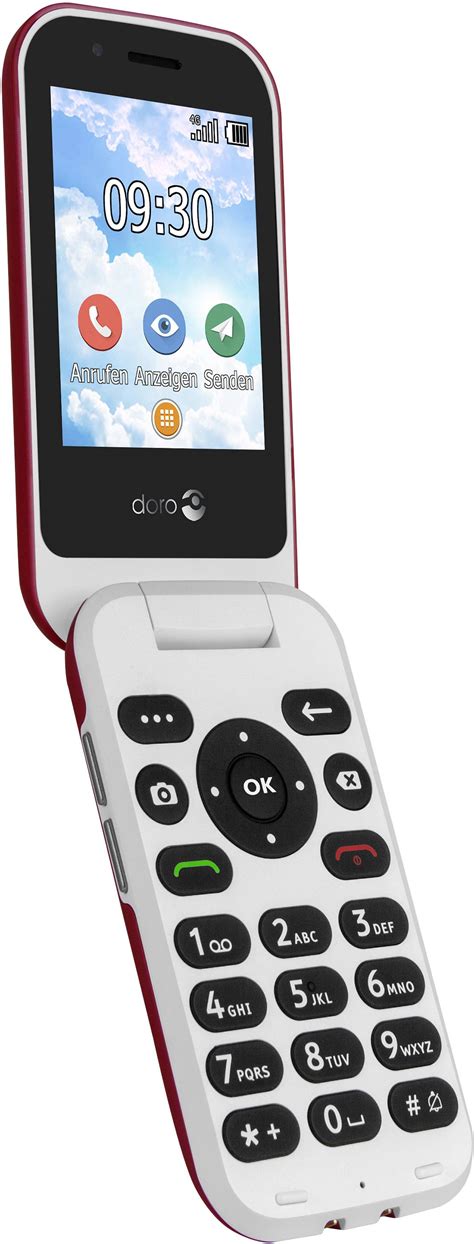 doro 7030 Big button mobile phone Red, White | Conrad.com