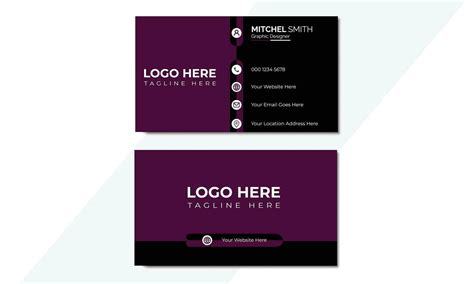 Creative business card vector design template. Horizontal Layout. editable business card vector ...
