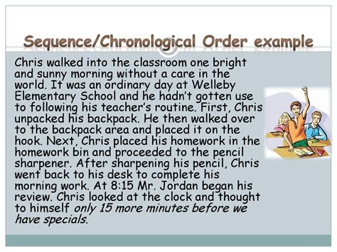 Chronological Text Structure