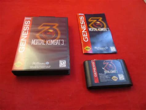 MORTAL KOMBAT 3 (Sega Genesis, 1995) COMPLETE w/ Box manual game WORKS! #H1 EUR 28,19 - PicClick FR
