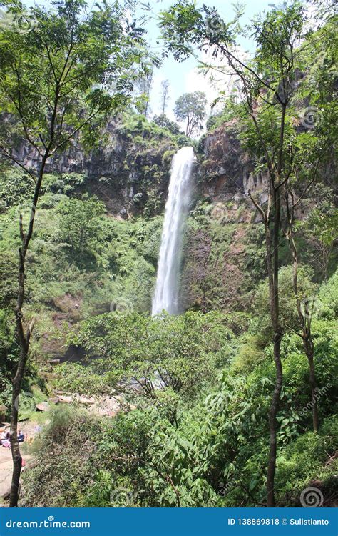 Coban Rondo, Wonderful Waterfall Stock Photo - Image of interesting ...