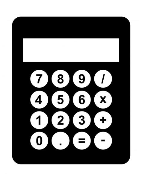 Calculator Black Clipart Free Stock Photo - Public Domain Pictures