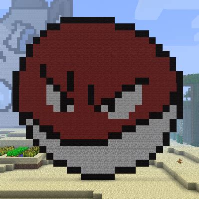 Voltorb Minecraft Pixel Art by ScionGlory on DeviantArt