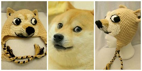 Doge the dog - Meme Crocheted custom hat by Mistybelle Crochet | Custom ...