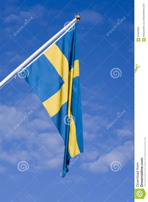 Flag of Sweden stock image. Image of patriotic, nation - 91407863