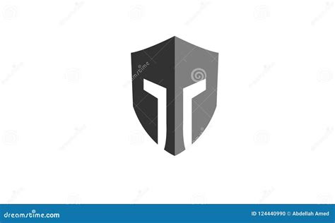 Creative Knight Shield Logo Symbol Design Stock Vector - Illustration ...