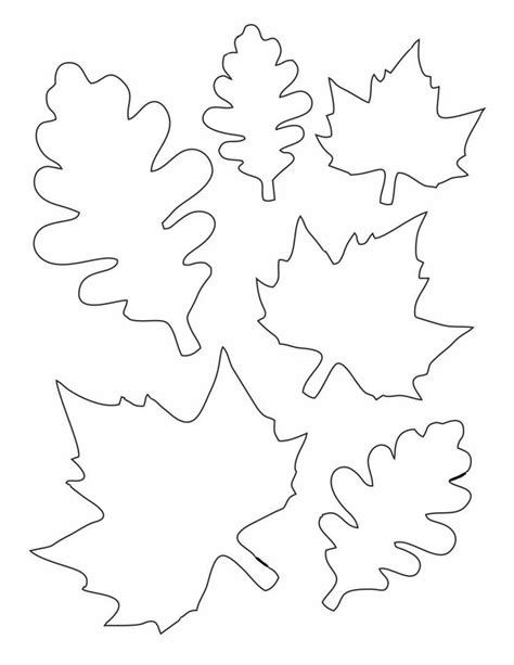 Fall Leaf Patterns Printable | Leaf template, Fall leaf template, Leaf template printable