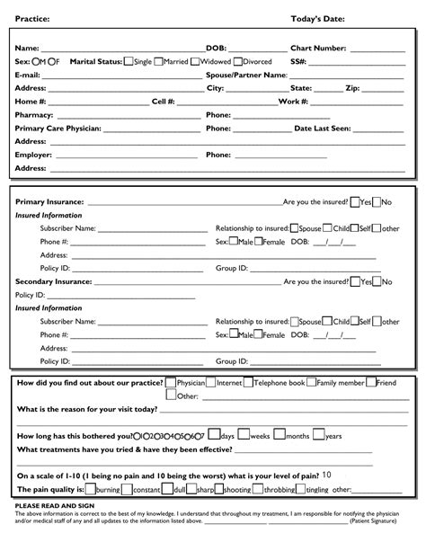 New Patient Intake Form - Tables - Fill Out, Sign Online and Download ...