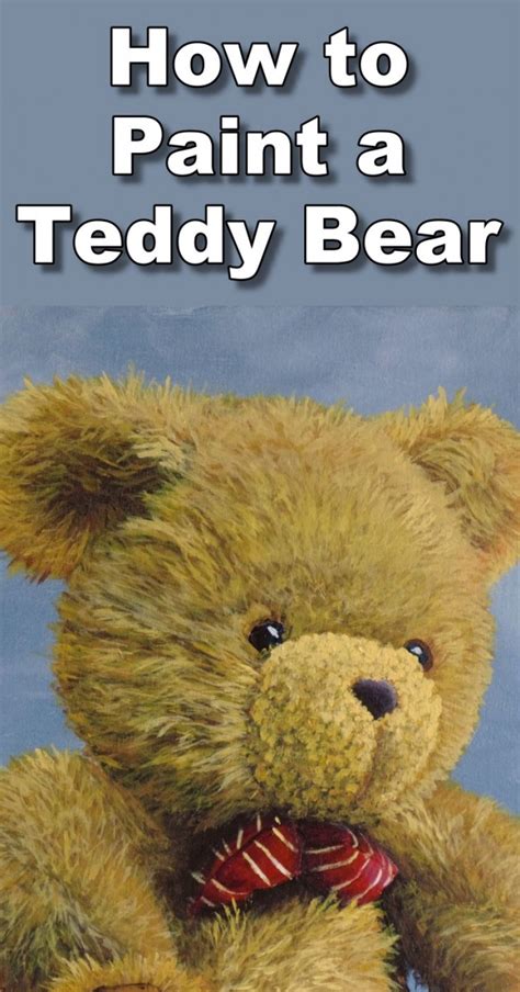 How to Paint a Teddy Bear in Acrylic — Online Art Lessons Watercolor ...