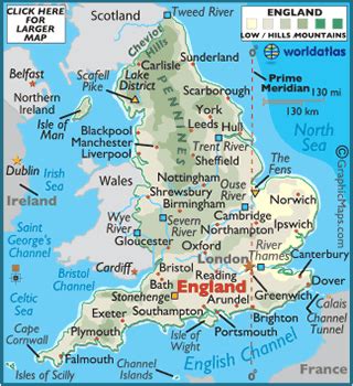 England Map / Map of England - Worldatlas.com