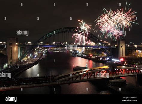 Newcastle tyne bridge fireworks hi-res stock photography and images - Alamy