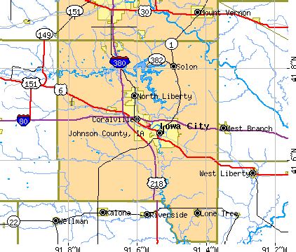 Geography of Johnson County, Iowa