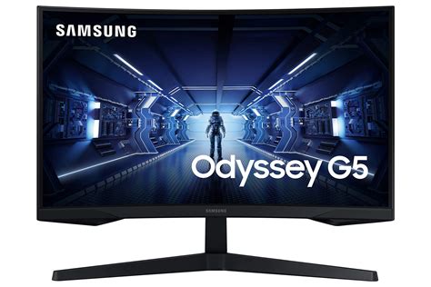 SAMSUNG Odyssey G5 Series 27-Inch WQHD (2560x1440) Gaming Monitor, 144Hz, Curved, 1ms, HDMI ...