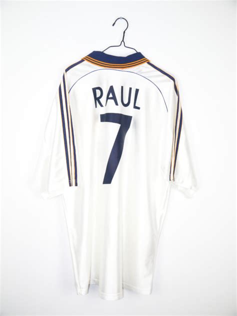 Original 1998-00 Real Madrid home jersey (#7 RAUL) - XL | RB - Classic Soccer Jerseys