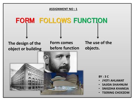 form follows function!