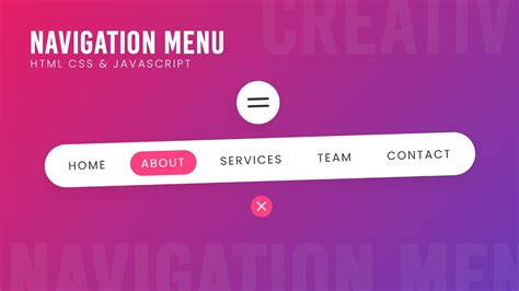 Animated Navigation Bar using Html CSS and Javascript - YouTube