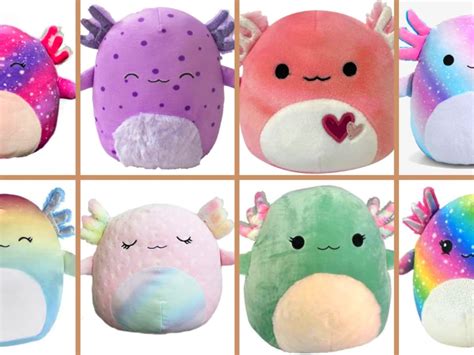 Monica (Shiny/Rainbow) - The Ultimate list of Axolotl Squishmallows by @squishmadness - Listium