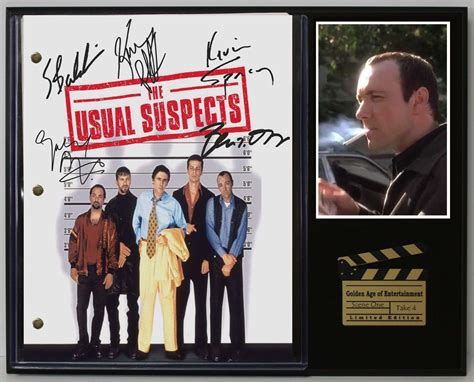 The Usual Suspects Ltd Edition Reproduction Movie Script Cinema Display ...