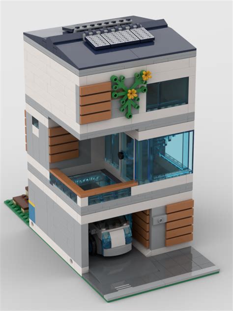 LEGO MOC Modern Family House Modular by KTBrickworks | Rebrickable - Build with LEGO