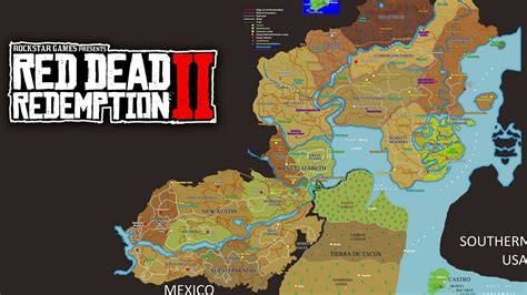 Red dead redemption 2 interactive map of all rdr2 locations - mazlane