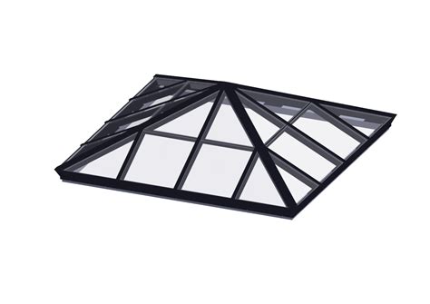 Glass Glazed Pyramid Skylight - Flat Roof Glass Skylights