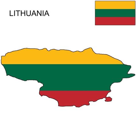 Lithuania Flag Map and Meaning | Mappr