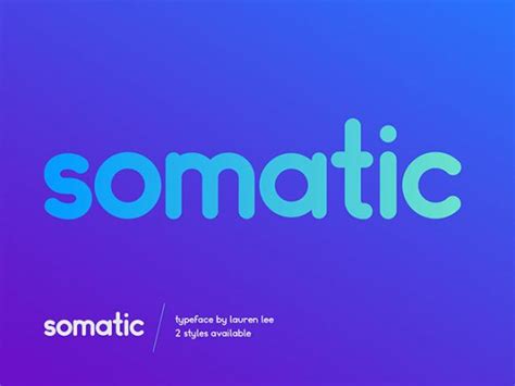 Somatic Rounded: A free font ideal for logotypes - Freebiesbug