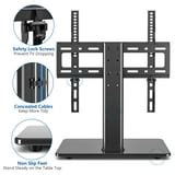 Modern Universal TV Stand for 32 to 65 inch TVs with Swivel Mount, Black - Walmart.com