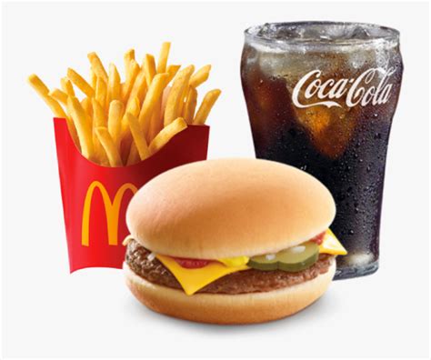Mcdonalds Burger And Fries, HD Png Download - kindpng