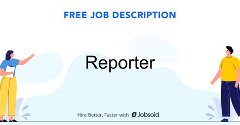 Reporter Job Description - Jobsoid