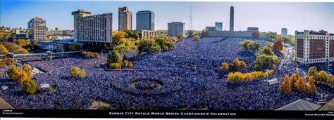 Kansas City Royals World Series Championship Celebration Framed Poster