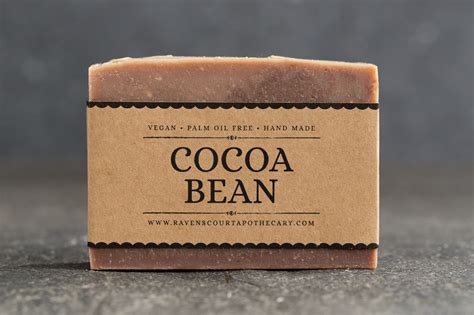 Cocoa Bean Soap - Vegan soap bar handmade in the UK. Unscented.