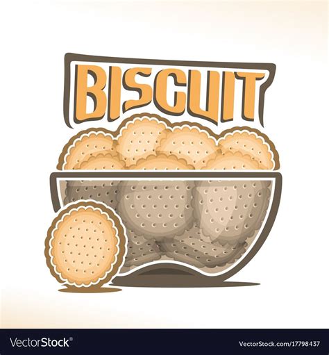 Logo for biscuit Royalty Free Vector Image - VectorStock | Biscuits, Biscuit pudding, Yellow words