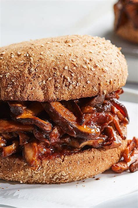 Vegan Pulled Mushroom BBQ Sandwiches | Recipe | Mushroom recipes ...