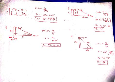 [Solved] Angle of Depression Worksheet. 8.4 Part 2 Angle of Depression ...