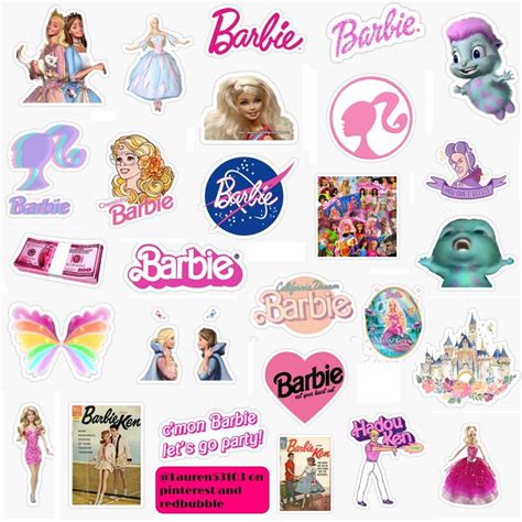 Barbie Stickers | Print stickers, Magazine collage, Macbook cover stickers