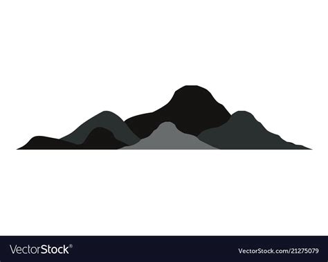 Hills Silhouette Vector