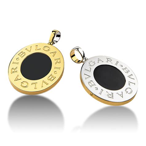 Bvlgari Bvlgari 18K Yellow Gold with MOP and Steel with Onyx Pendant ...