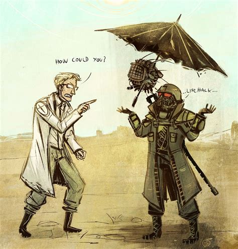 leona-florianova: “Hes just angry because he thought that Courier is gonna give the umbrella to ...