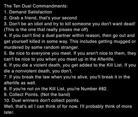 ten duel commandments but scuff ed : r/AIDungeon