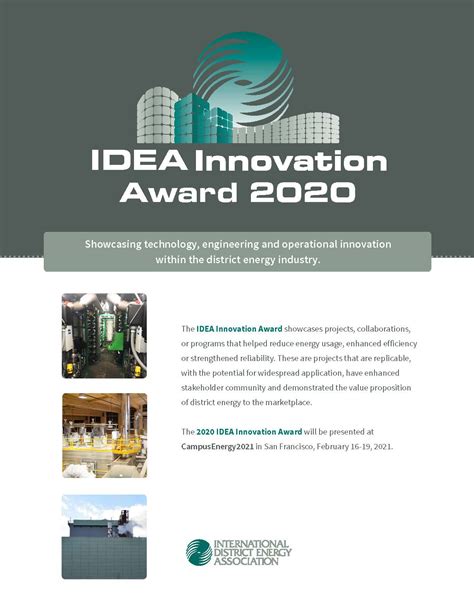 IDEA Innovation Award - International District Energy Association