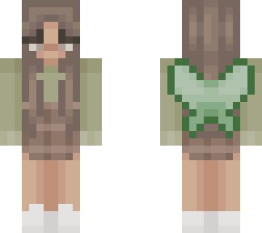 Aesthetic Green Fairy Skin | Minecraft Skin